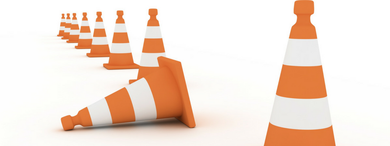 HIPAA Gap analysis shown by row of cones