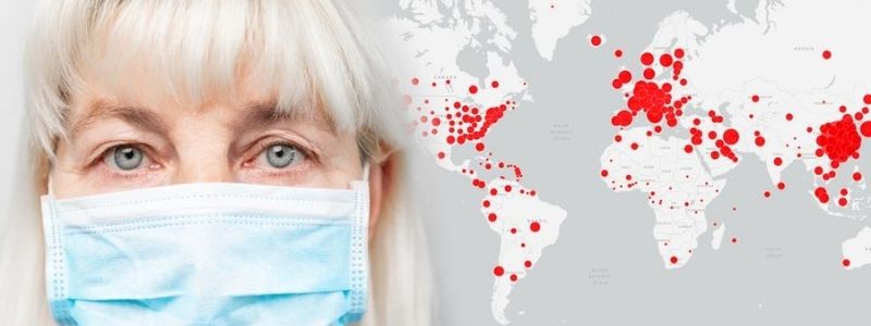 nursing home industry analysis face mask and map dots