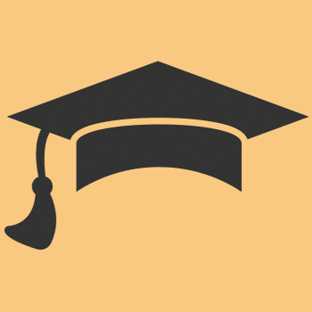 Instruction - cap and gown icon