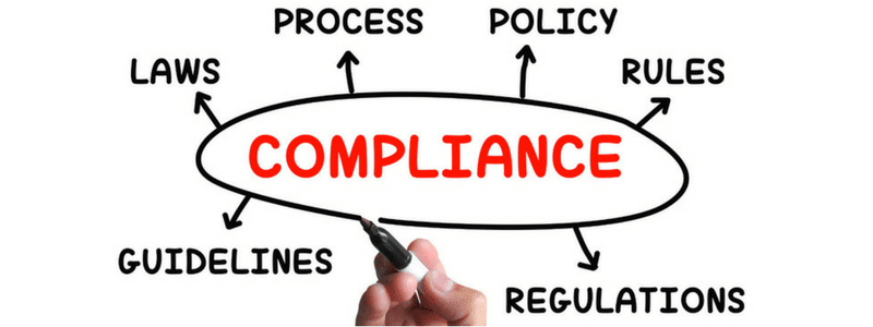 Hand drawing diagram on outsourcing compliance