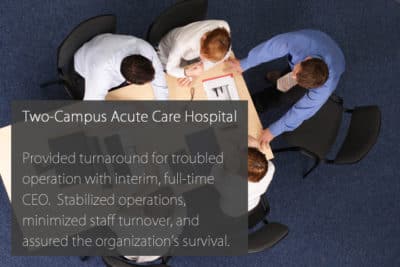 Two-Campus Acute Care Hospital
